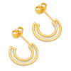 Shape Hoops Pair / Gold plated