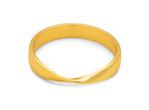 180 Ring Shiny / Gold plated 56
