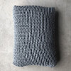 Handmade Tricot Knit Cushion 50x50cm / Grey Ecole