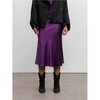 Hana Satin Skirt - Violet L