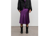 Hana Satin Skirt - Violet L