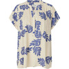 Heather Top SS - 74 Flower Print  Delivery Mar/Apr S