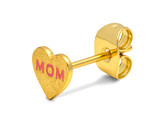 Heart Mom 1 Pcs Gold Plt. / Pink