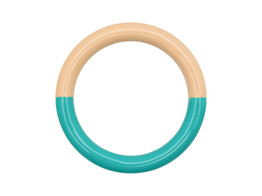 Double Color Ring / Petrol/Buttercream 52