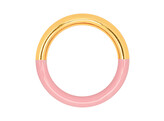 Double Color Ring Gold Plt. / Gold/Light Pink 57