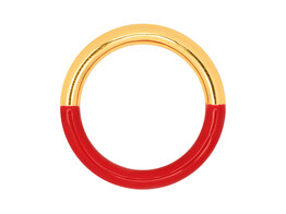 Double Color Ring Gold Plt. / Gold/Passion Red 52