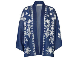 Bellary Kimono LS - Blue Melange 3
