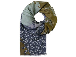 Paisley lace scarf - Khaki