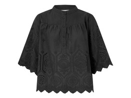Louise Blouse SS - 18 Washed Black  Delivery Mar/Apr XL
