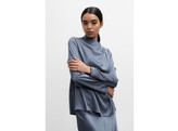 Jade Blouse - Steel Blue M