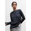 Kelly Blouse - Blue Grey S