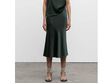 Hana Satin Skirt - Army Green XL