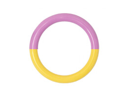 Double Color Ring / Bright Yellow - Lavender