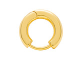 Buckle Hoops Large Pair / Gold plated