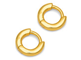 Buckle Hoops Small Pair / Gold plated