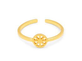 Spinning Wheel Ring / Gold plated