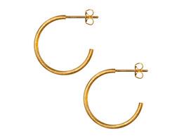 Non Hoops Medium Pair / Gold Plated
