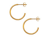 Non Hoops Medium Pair / Gold Plated
